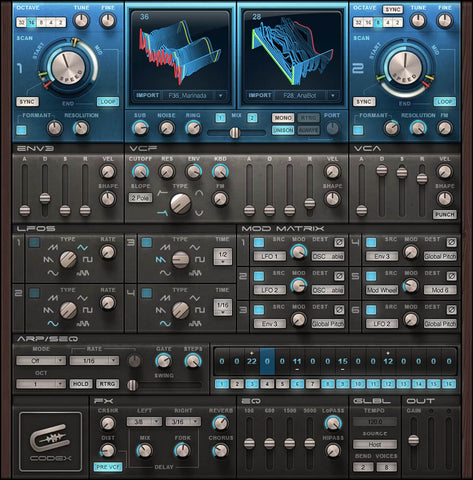 Waves Codex Wavetable Synth