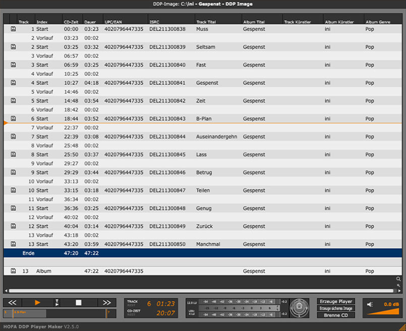 HOFA DDP Player Maker V2