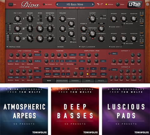 u-he Diva & Tom Wolfe Presets Bundle
