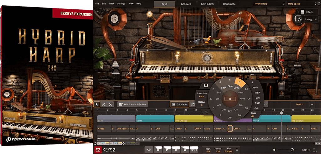 Toontrack EKX: Hybrid Harp - PluginFox