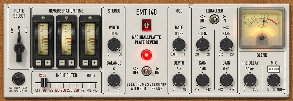 Universal Audio EMT 140 Classic Plate Reverb | PluginFox