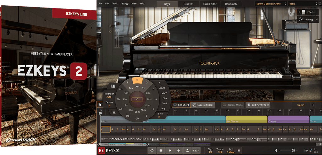 Toontrack EZkeys 2 - Upgrade from EZkeys 1 - PluginFox