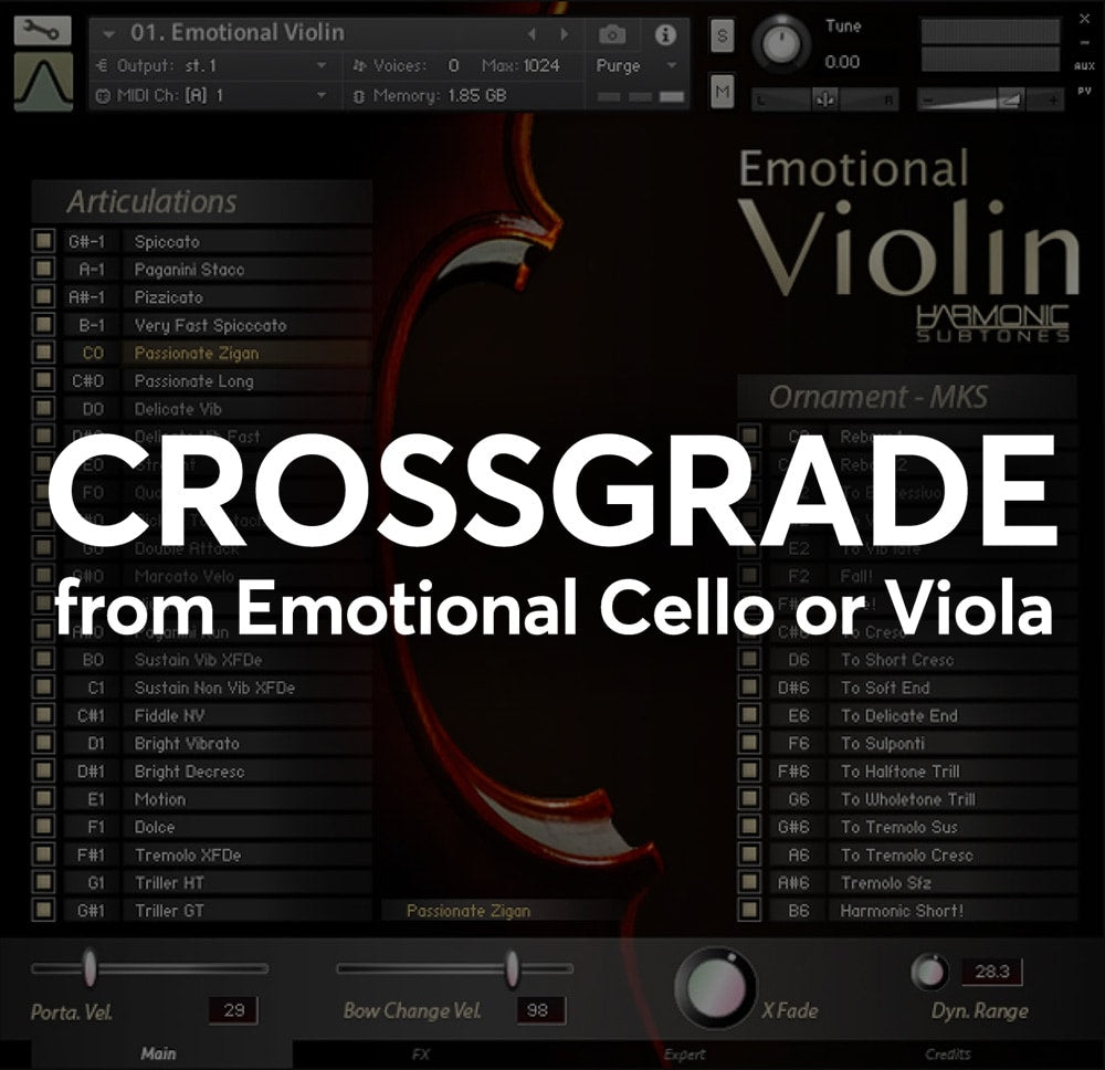 Best Service Emotional Violin - Crossgrade