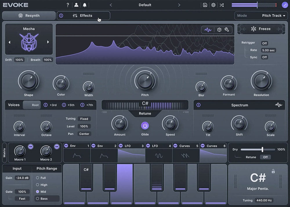 Minimal Audio Evoke