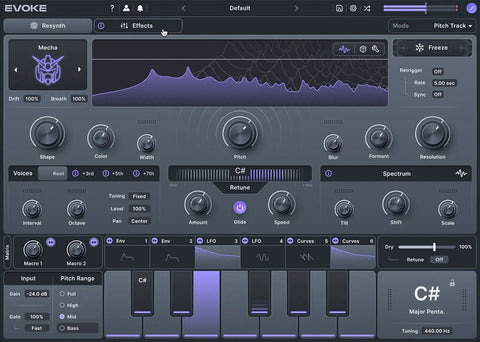 Minimal Audio Evoke