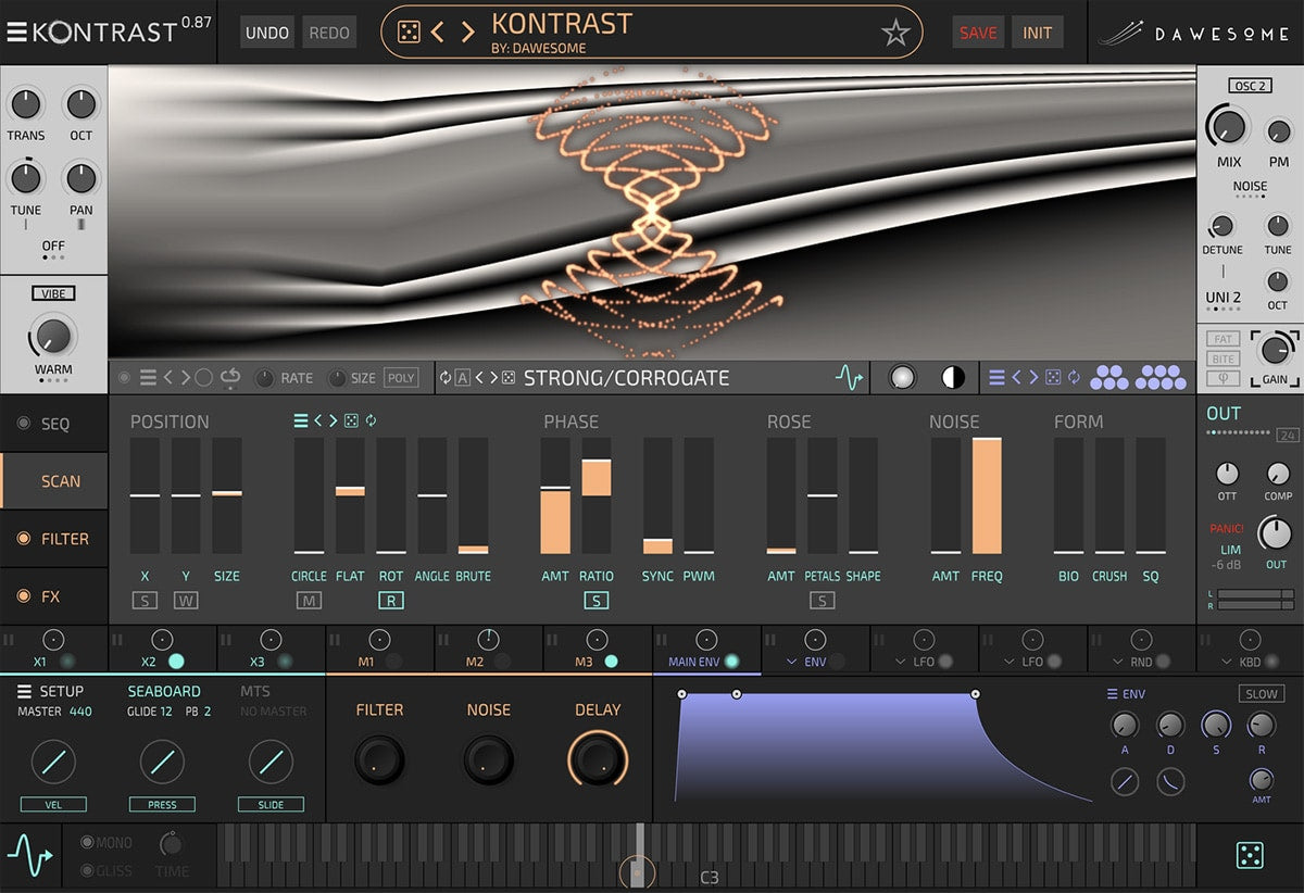 Tracktion Dawesome Kontrast
