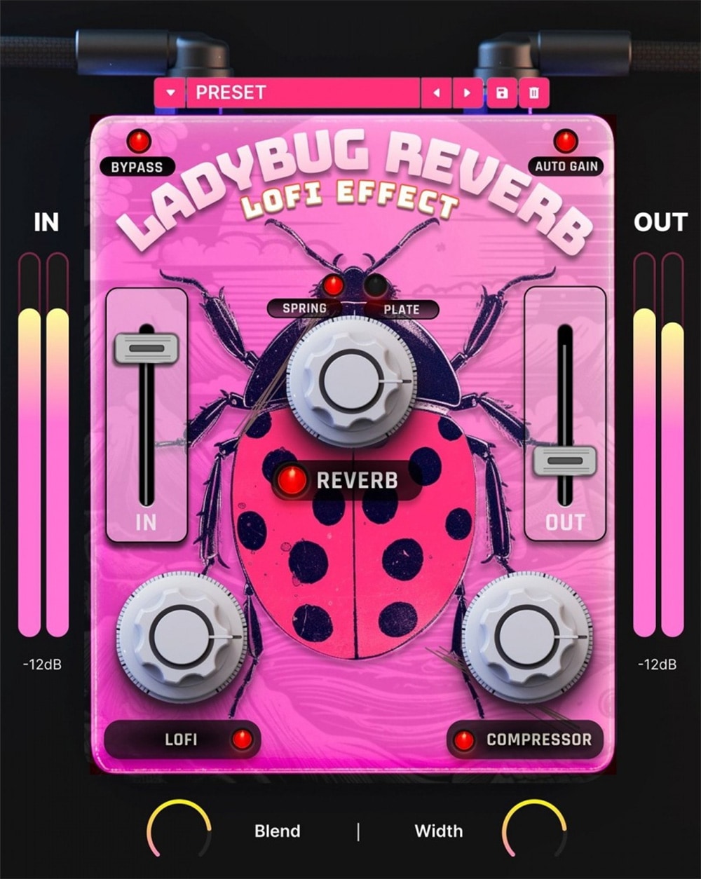 Safari Pedals LadyBug Reverb