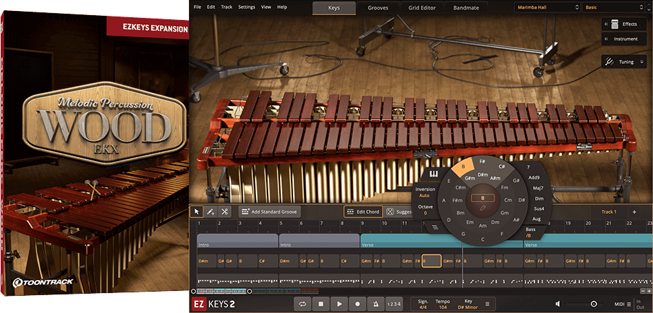 Toontrack EKX: Melodic Percussion - Wood - PluginFox