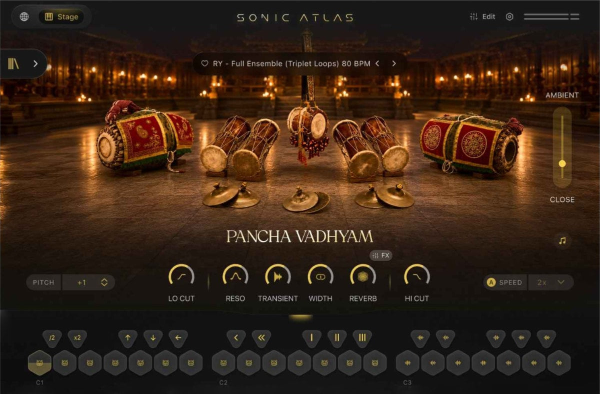 Pitch Innovations Sonic Atlas Temple Drums of India Bundle