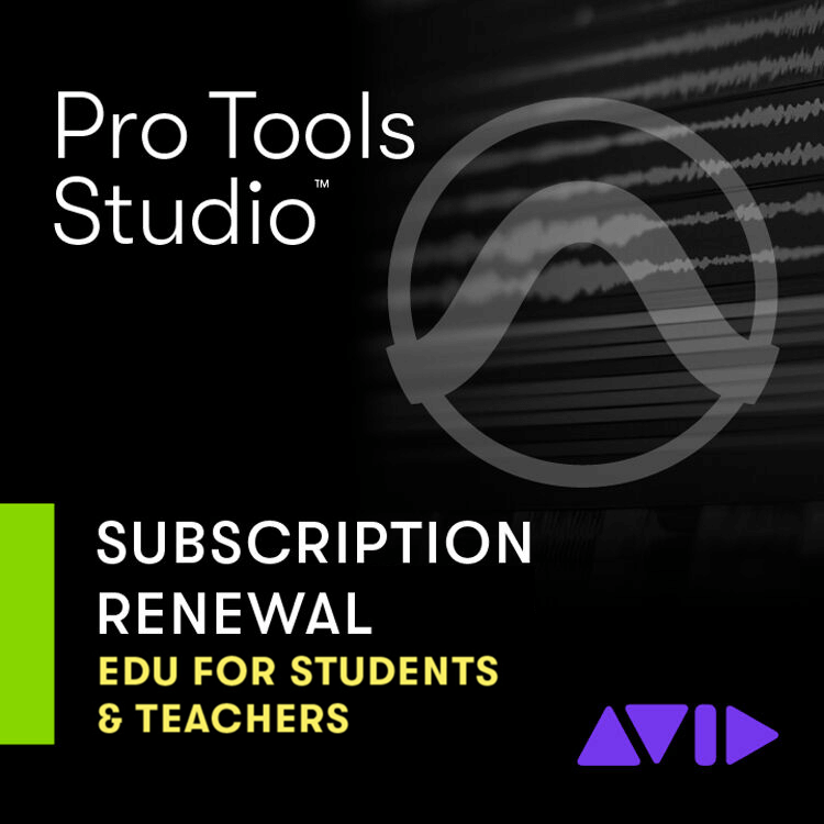 AVID Pro Tools Studio 1-Year Subscription Renewal [Education]