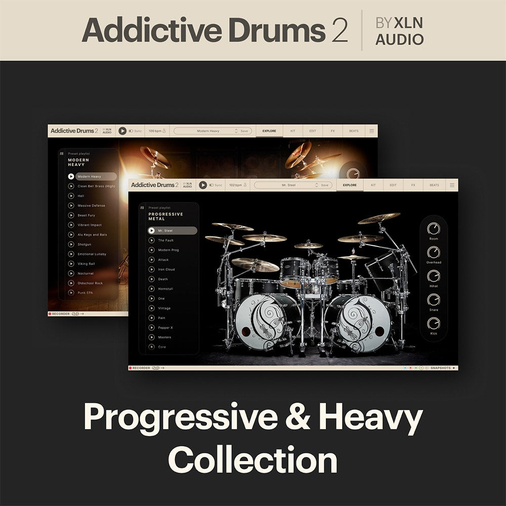XLN Audio Addictive Drums 2 Progressive and Heavy Collection - PluginFox