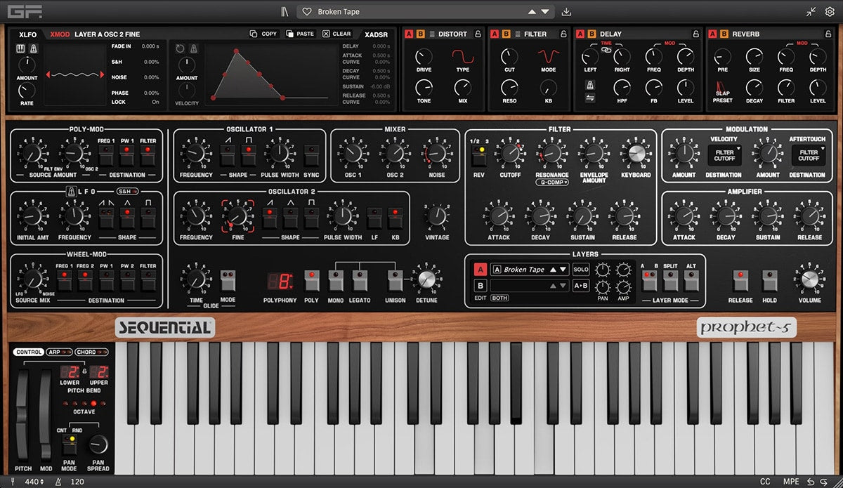 GForce Sequential Prophet-5