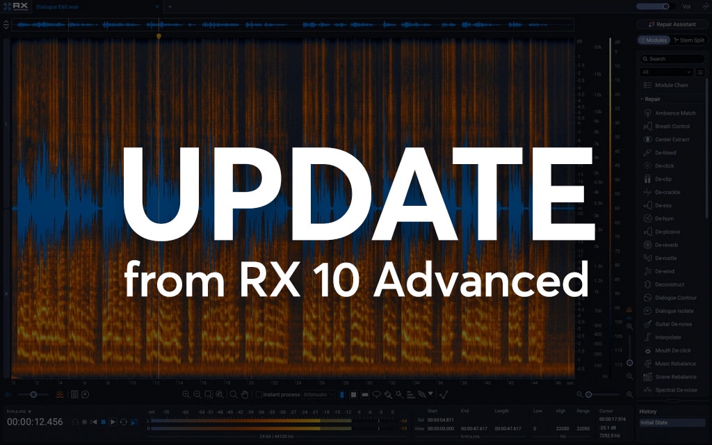 iZotope RX12 Advanced - Update from RX10 Advanced