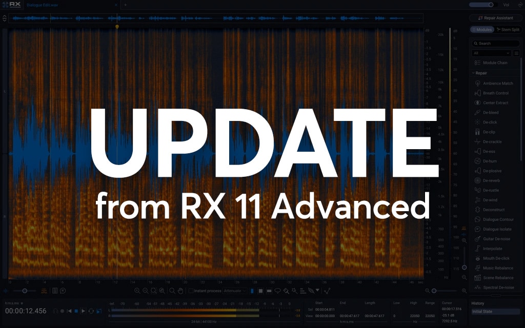 iZotope RX12 Advanced - Update from RX11 Advanced