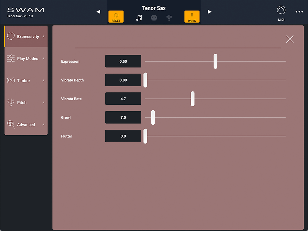 Saxophone Simulator Audio Modeling SWAM Saxophones V3 • PluginFox