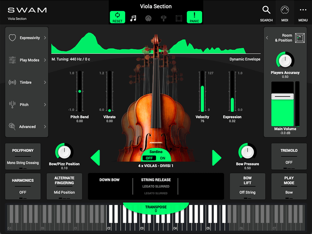 String Gui Audio Modeling SWAM String Sections • PluginFox