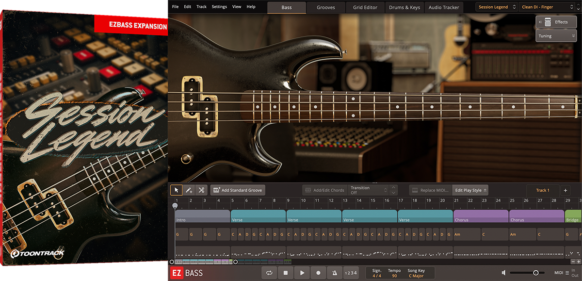 Toontrack EBX: Session Legend