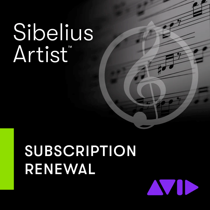 AVID Sibelius Artist 1-Year Subscription Renewal