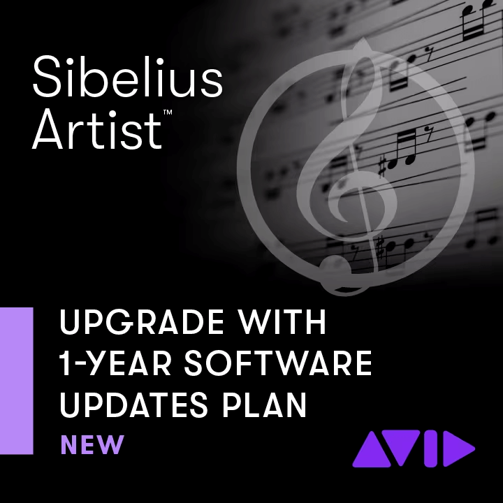 AVID Sibelius Artist 1-Year Update + Support Plan