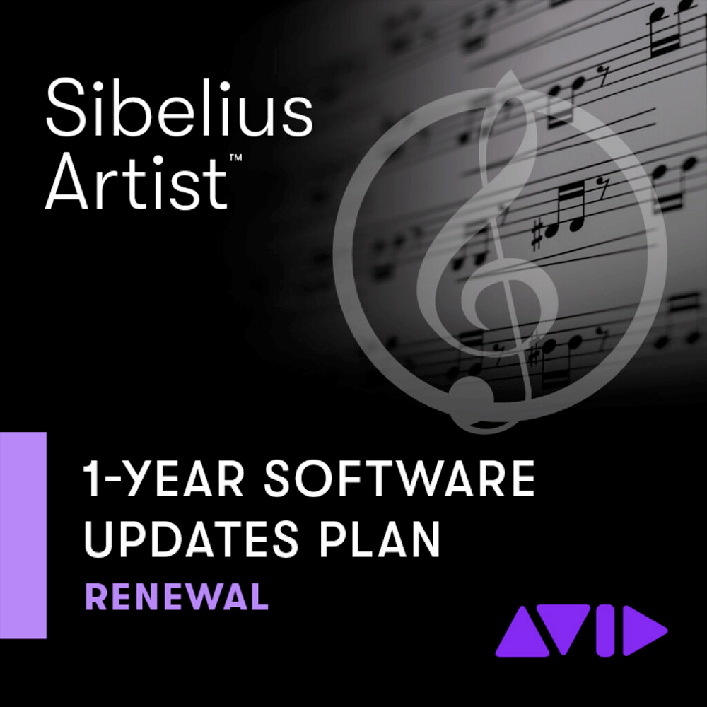 AVID Sibelius Artist 1-Year Update + Support Plan Renewal - PluginFox
