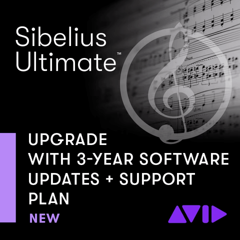 AVID Sibelius Ultimate 3-Year Update + Support Plan