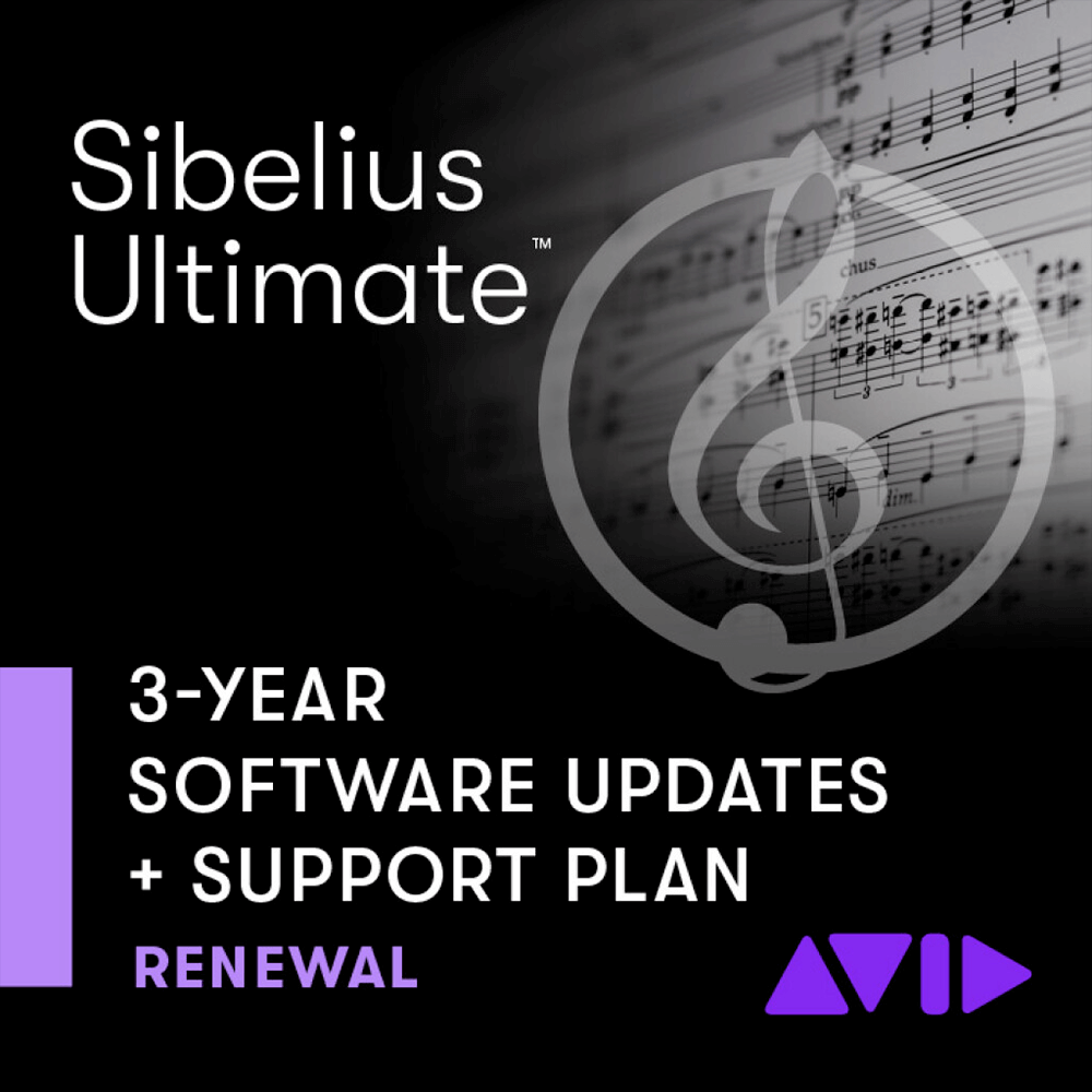 AVID Sibelius Ultimate 3-Year Update + Support Plan Renewal