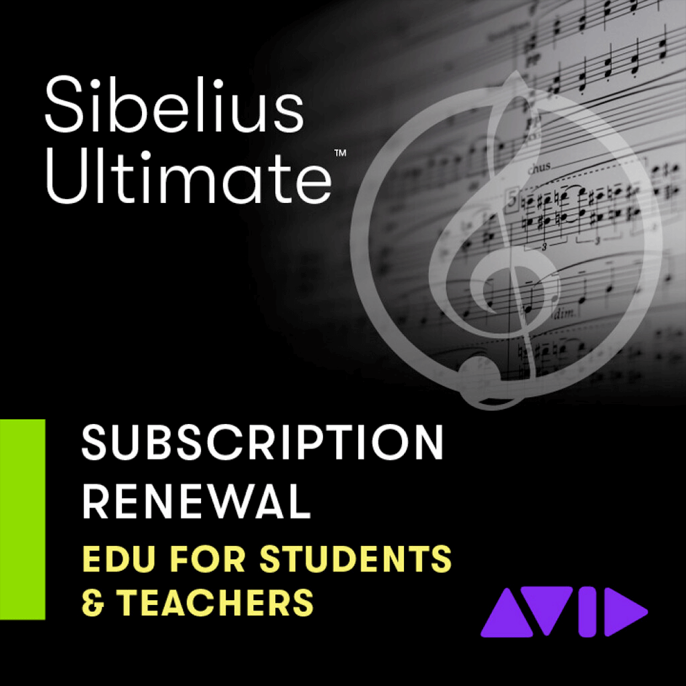 AVID Sibelius Ultimate 1-Year Subscription Renewal [Education] | PluginFox