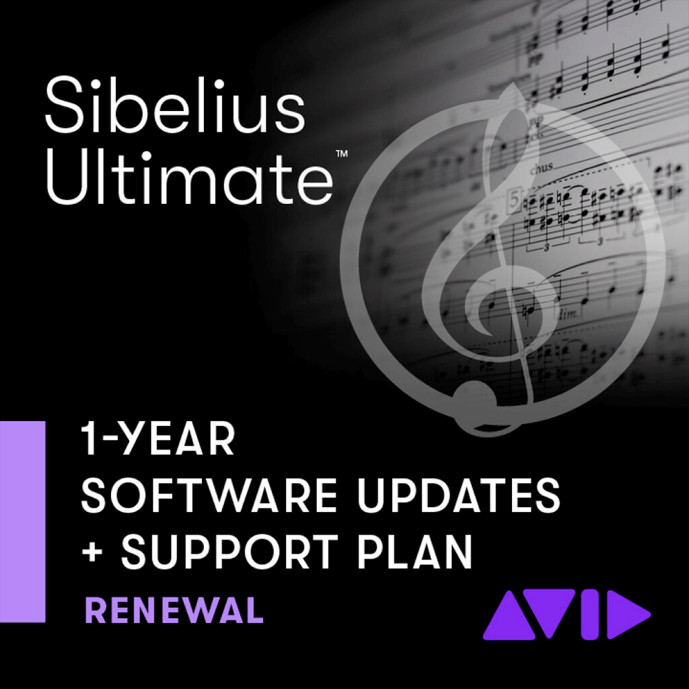 AVID Sibelius Ultimate 1-Year Update + Support Plan Renewal