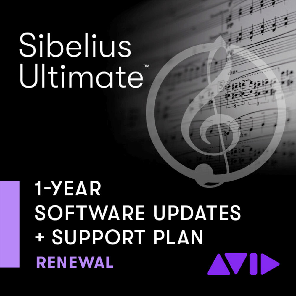 AVID Sibelius Ultimate 1-Year Update + Support Plan Renewal | PluginFox