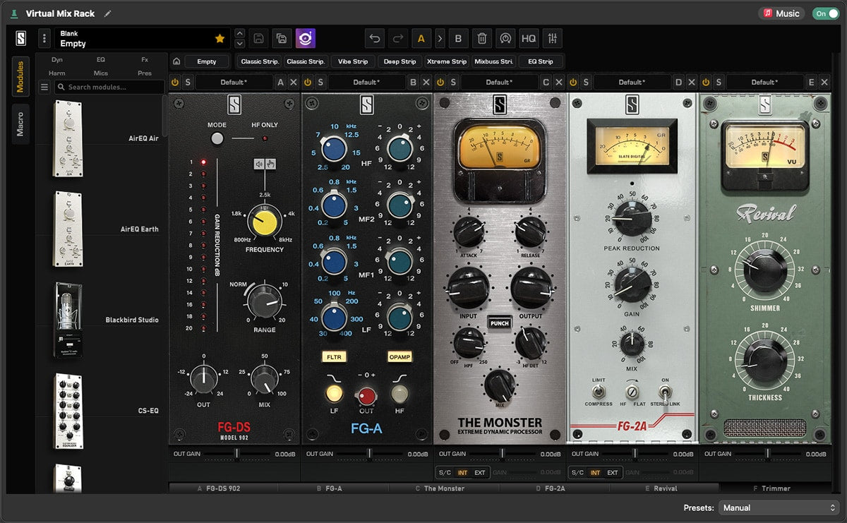 Slate Digital Virtual Mix Rack VMR Essentials • PluginFox