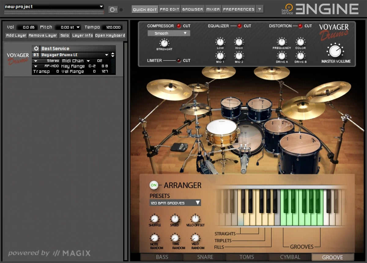 Best Service Voyager Drums LE