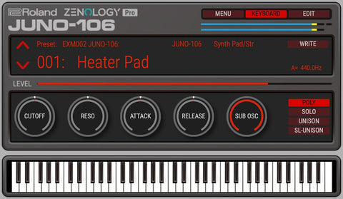 Roland Cloud Zenology Model Expansion: Juno-106