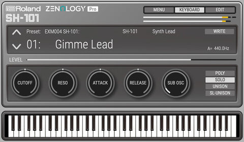 Roland Cloud Zenology Model Expansion: SH-101