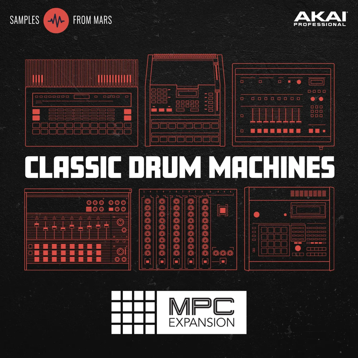 AKAI MPC Expansion: Samples From Mars - Classic Drum Machines