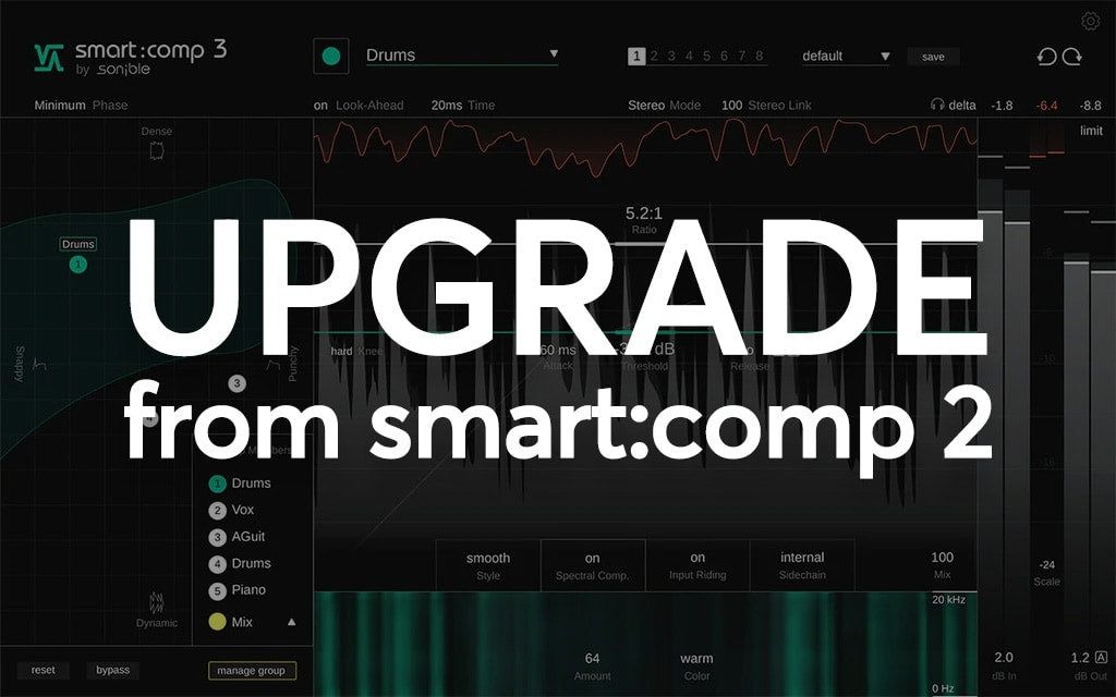 Sonible smart:comp 3 - Upgrade from Smart Comp 2