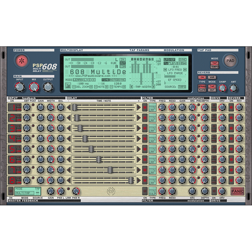 PSP 608 MultiDelay Plugins PluginFox