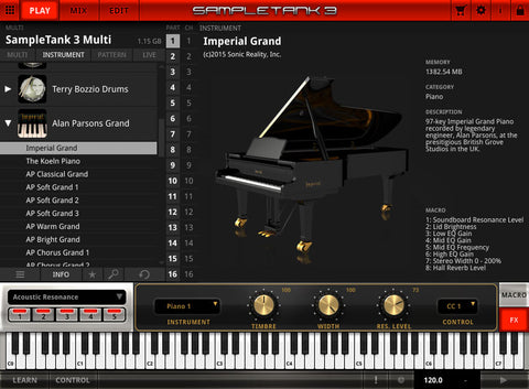 IK Multimedia Alan Parsons Imperial Grand Piano Virtual Instruments PluginFox