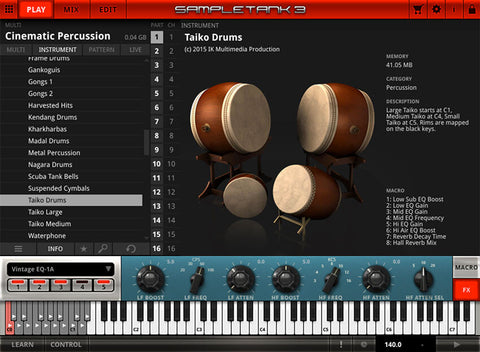 IK Multimedia Cinematic Percussion Virtual Instruments PluginFox