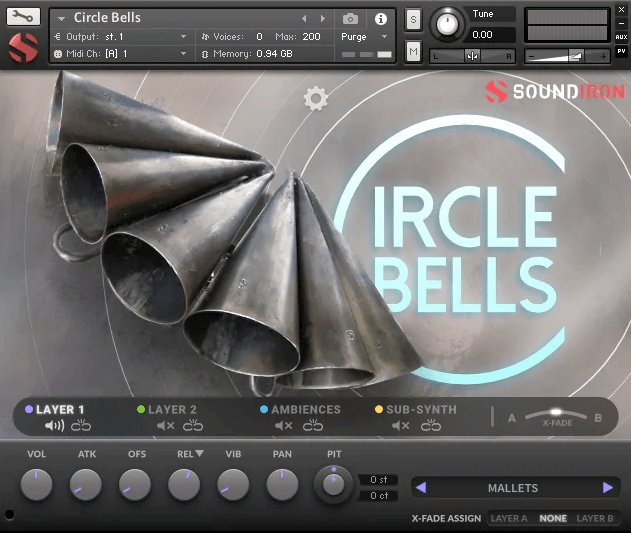Soundiron Circle Bells - resonant conical bells for Kontakt