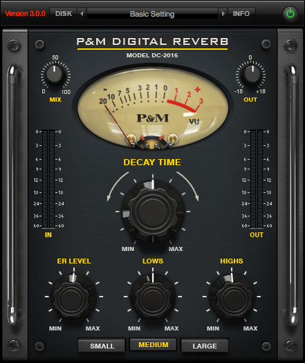 Plug and Mix Digital Reverb