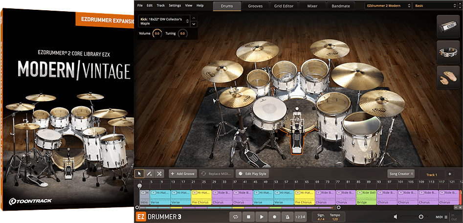 Toontrack EZX EZdrummer 2 Core Library PluginFox
