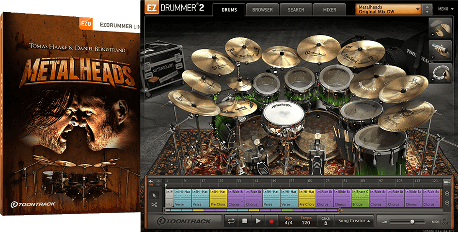 Toontrack EZX: Metalheads