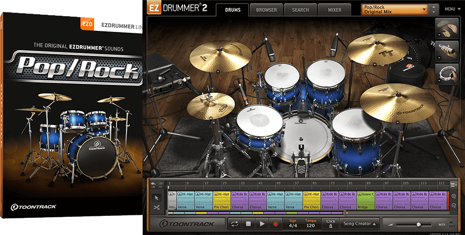 Toontrack EZX Pop Rock PluginFox