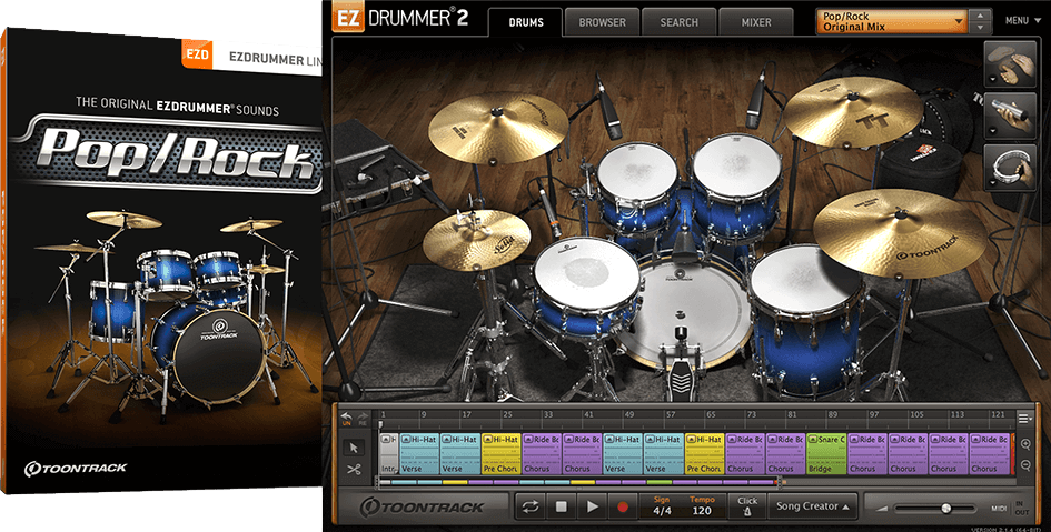 Toontrack EZX: Pop/Rock