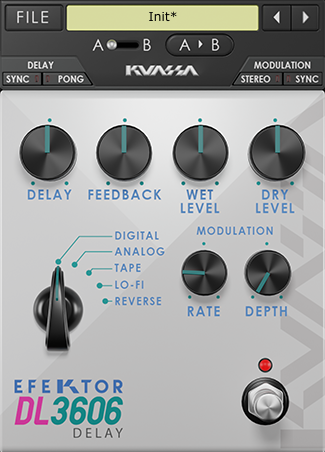 Kuassa Efektor DL3606 Delay | PluginFox