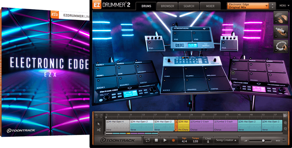 Toontrack EZX: Electronic Edge - PluginFox