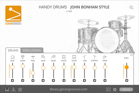 GoranGrooves Handy Drums John Bonham Style