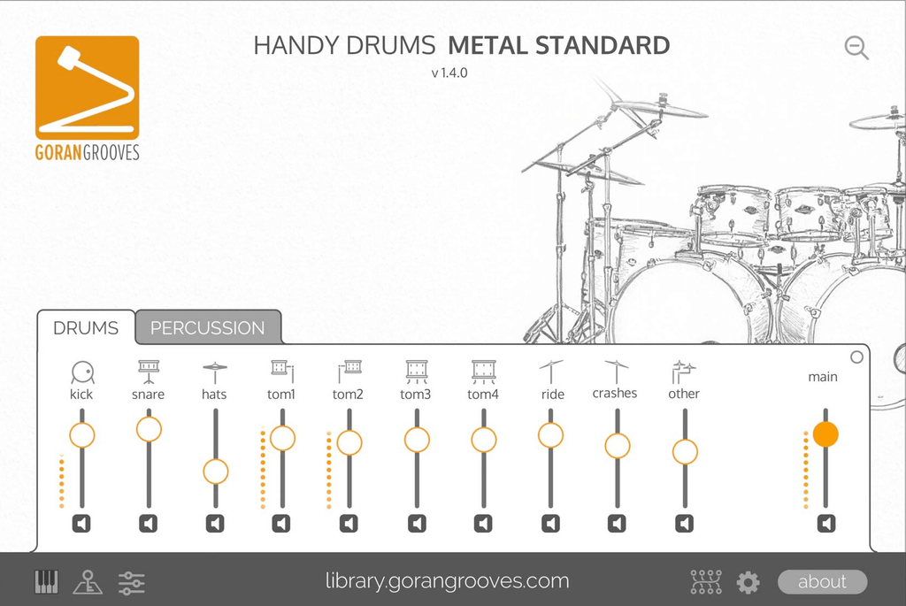 GoranGrooves Handy Drums Metal Standard | PluginFox