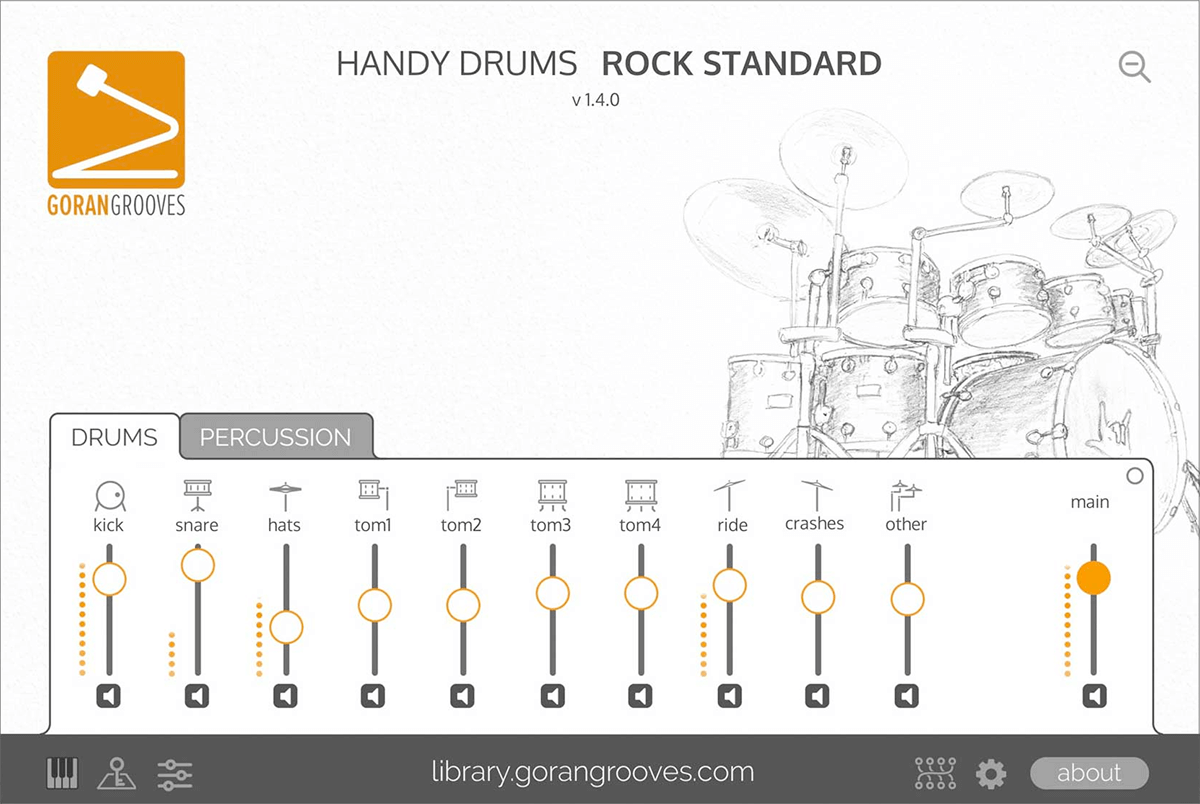 GoranGrooves Handy Drums Rock Standard