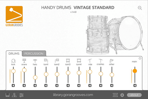 GoranGrooves Handy Drums Vintage Standard